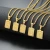 Import 14K 18K Gold Steel Medal Pendants Square Gold Plate Couple Initial Name Letter Necklaces from China
