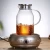 Import 1500ml/2200ml high borosilicate glass water teapot kettle with stainless steel  lid from China