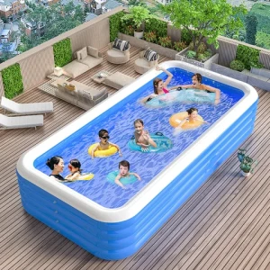 Buy 1.5mhigh Quality Outdoor Air Swim Pool Inflatable Above Ground ...