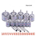 15pcs Diamond Coated Drill Bit Set Tile Marble Glass Ceramic Hole Saw Drilling Bits For Power Tools 6mm-50mm