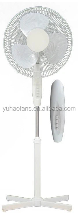 16 inch home appliances cross base stand fan with round base in stock