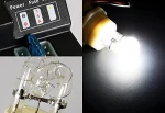 160W 8 HID Bulbs Hide-A-Way Emergency Caution Security Hazard Warning Strobe Car Lights System Kit With On/Off Switch