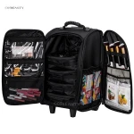 1680D Beauty Cosmetic Bag  Wholesale Hairdressing Organizer Cosmetic Rolling Nylon Makeup Case