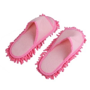 1Pair Creative Floor Shoes Mop Slippers Lazy Quick Polishing Cleaning Dust
