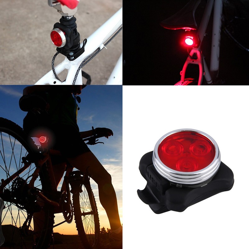 2 lighting options USB Rechargeable Bike Light Set Super Bright Front & Rear LED Bicycle Light bike accessories Cycling Signal