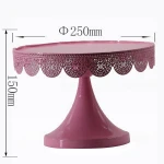 2 tier metal wedding cake stand hardware Dessert Plate decorative cake display stand