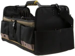 20-Inch Open-Top Soft Sided Tool Box Sturdy metal handle with molded foam grip