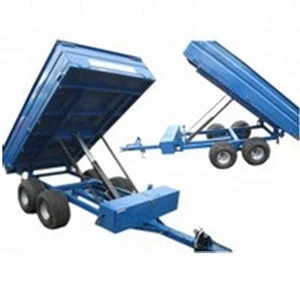 2.0 ton box trailer with net with moto,atv tipping trailer,tractor attachments 3pt implements galvanized utility trailers