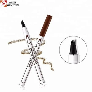 2018 hot selling high quality long lasting waterproof 3D eyebrow pencil with 3 colors