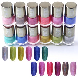 2018 Wholesale 24 set package Hot sell Holographic effect UV Gel Nail Polish
