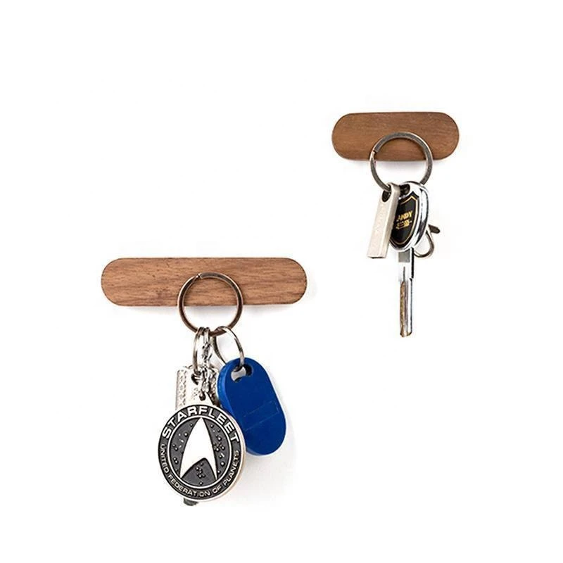 2019 New Product floating magnetic mail and key holder wooden Home Decor