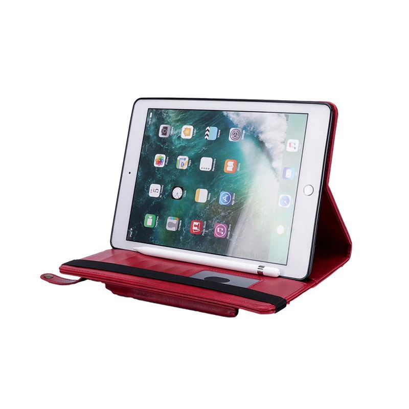 2019 Newest Arrive  Genuine Leather Double Card Stand Tablet Cover For Apple iPad 12.9/iPad Case