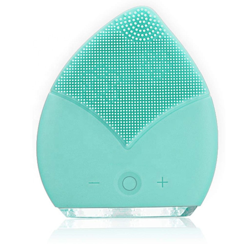 2019 Popular electric face cleaner silicone sonic facial cleansing brush scrubber for face skin care