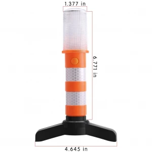 2020 LED safety warning light Roadblock multi-function strong magnetic flash light with support traffic light traffic baton