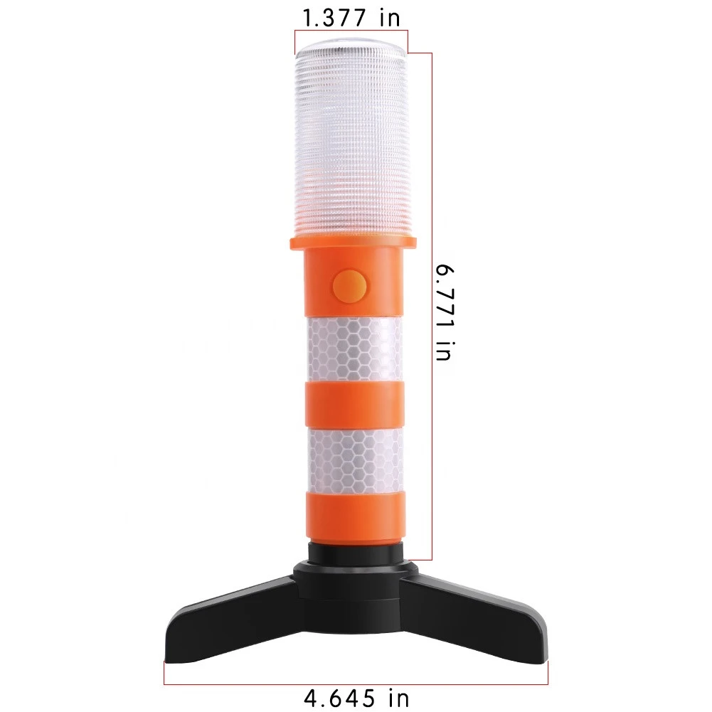 2020 LED safety warning light Roadblock multi-function strong magnetic flash light with support traffic light traffic baton