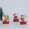2020 new design christmas santa claus in red house resin crystal snow globe souvenir home decoration crafts