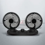 2020 new design double head DC12V/24V Cigarette lighter joint portable electric fan car fan vehicle fan for car/truck