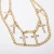 Import 2020 Simple and creative double body chain fashion personality chain cross waist chain from China