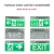 Import 2021 Aluminum Plastic Exit Sign Low Price High Quality Emergency Led Smd Light Exit Sign from China