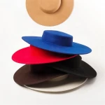 2021 Large Wide Women Wool Felt Spring Summer Wear Fedora Hats