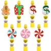 2024 trending hot selling product soft pvc character beads wholesale Christmas silicone charms focal beads