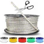 220V 110V waterproof RGB 50M Roll High Voltage LED Rope strip Light with SMD 5050 2835 5630 LED 2