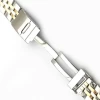 22mm 24mm 5 beads solid metal steel wrist bracelet watch band watch strap