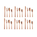 24-Piece Fancy Tea Spoon Dinner Spoon Knife Fork Restaurant Minimalist Cutlery Stainless Steel Pack