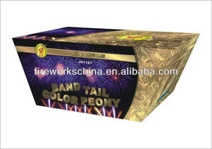 25 shots china cake Fireworks for sale with CE and EX approval with multi-color effects
