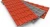 Import 2.5mm Bent brick red pvc tile from China