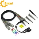 2pcs P6100 BNC Oscilloscope Probe kit 100MHz 1X 10X Mayitr High Precision Scope Analyzer Alligator Clip Probes Test Leads