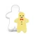 Import 3 pcs big middle small gingerbread man shape cake fondant cutters tools cookie biscuit baking molds from China