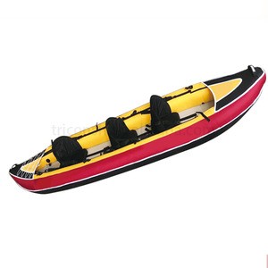 3 person seat Inflatable fishing canoe/ kayak with high quality