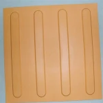 300 * 300mm Indicator Anti-slip pvc tactile tile/ Tactile Paving Tile/ tactile rubber floor tiles