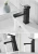 Import 304 Sink Tap Stainless Steel Faucets Single Handle Basin Faucet Black Paint Faucet from China