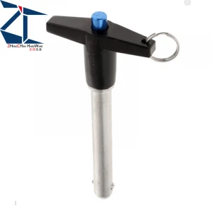 304 Stainless Steel  T L Hand Push Quick Release Pin Ball Lock Pin