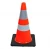 Import 30cmpvc road cone 70cm rubber PVC plastic reflective cone bucket ice cream cone barrier from China