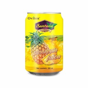 325ml Low price best new type product pineapple juice drink in tin can