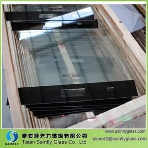 3.2mm tempered clear float safety glass panel for air conditioner parts