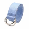 3.8cm Fashion Automatic Buckle Canvas Belt with Metal Tips Men Designer Nylon Fabric Custom Canvas Belt