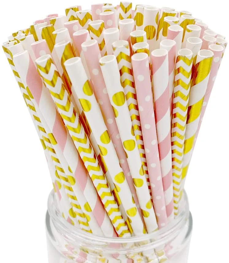 3d fruits food grade cocktail paper straws for happy birthday celebration