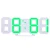 Import 3D LED Wall Clock Modern Digital Table Desktop Alarm Clock Nightlight Saat Wall Clock For Home Living Room Office 24 or 12 Hour from China