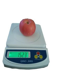 3Kg/0.1g Household Green Backlight Electronic Kitchen Scale food scale