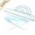 Import 4 pcs student triangle ruler sets,geometry set from China