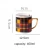 Import 400ml New colored plaid household ceramic coffee cup from China