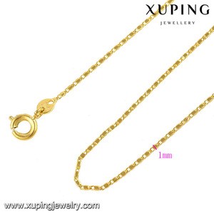 42952 xuping 14K gold color baby chain necklace