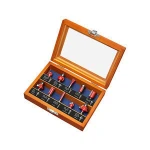 44041 EXTOL 10 pcs in wooden suitcase milling cutters with 6mm shank