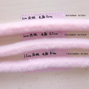 4.5CM width customized rex rabbit fake fur trim rabbit fur trimming faux rabbit Fur Trim