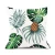 45x45 with zipper pineapple print linen hemp long pillow case