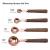 Import 4pcs Kitchen Baking Accessories Wooden Handle Copper plating Stainless Steel Measuring Cups and Spoons Set from China